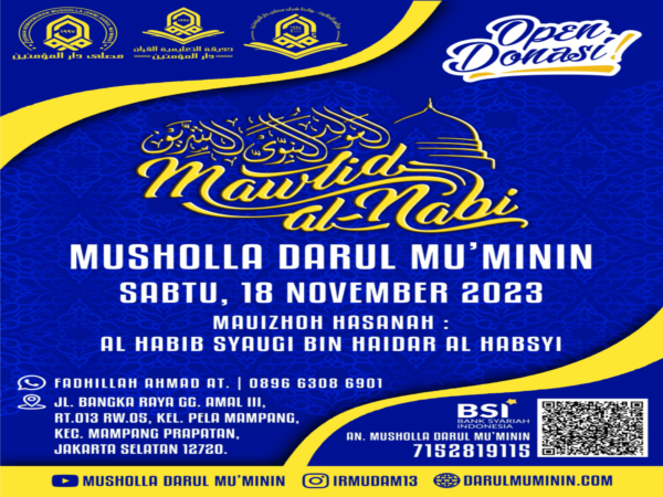 Open Donasi Acara Peringatan Maulid Nabi 1445 H